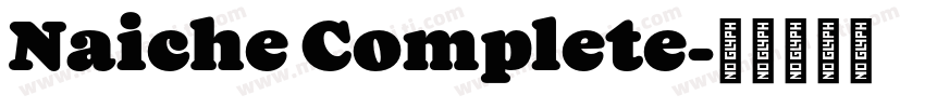 Naiche Complete字体转换